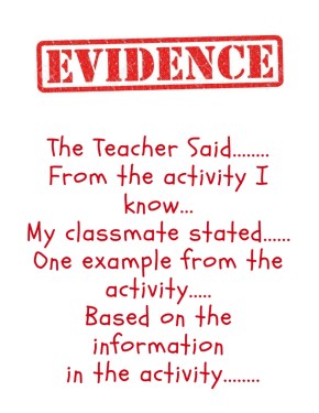 Evidence Stems